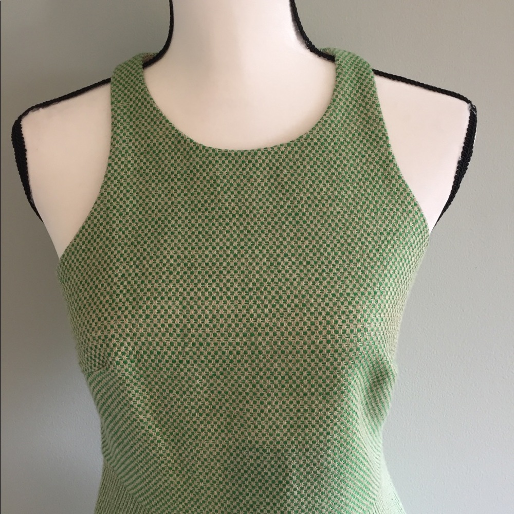 SOLD Banana Republic Green Racerback Dress Size 2 - Picture 2 of 8